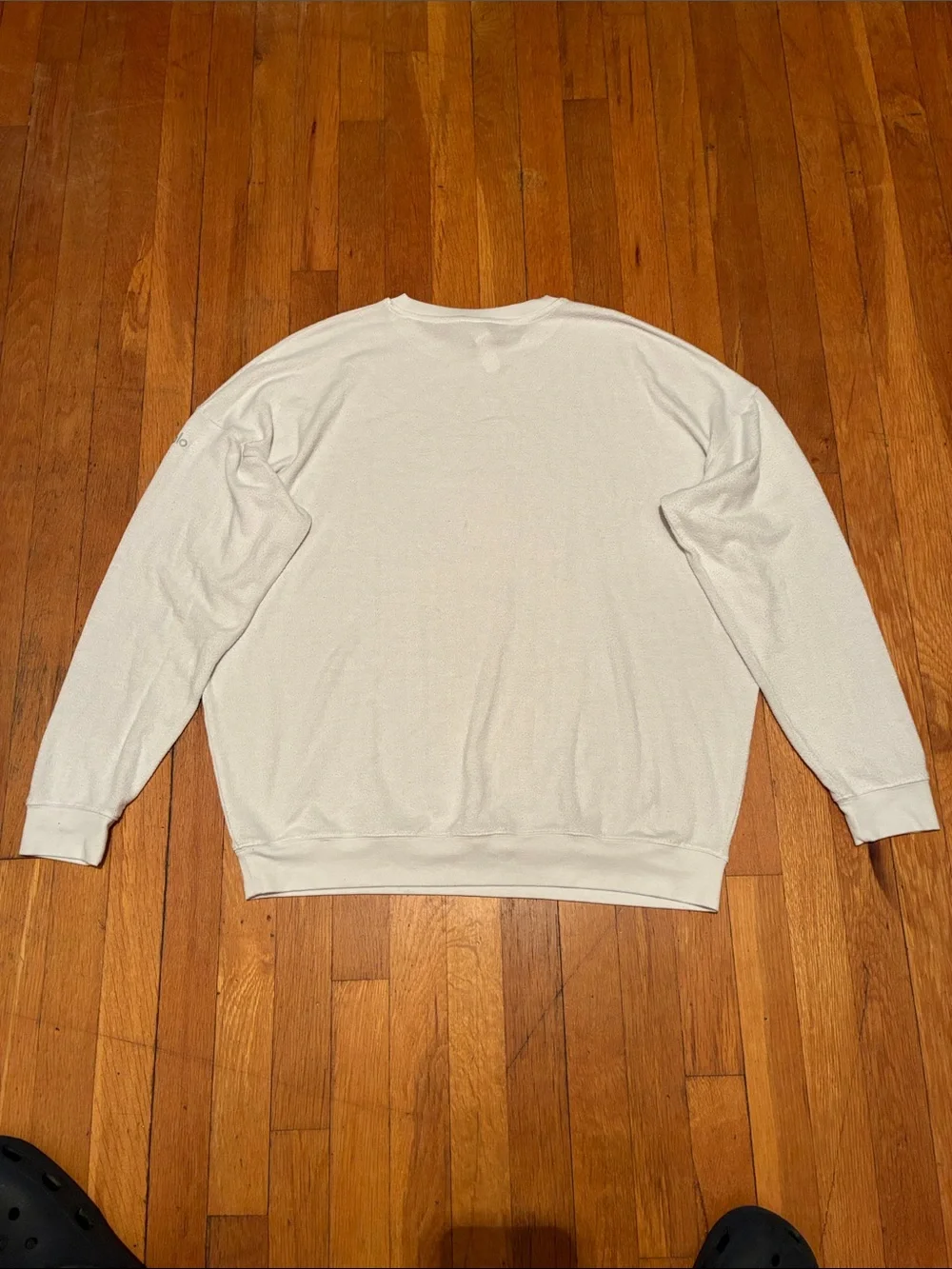 ALO Yoga The SoHo Crew Pullover in Ivory White, Women’s size Large